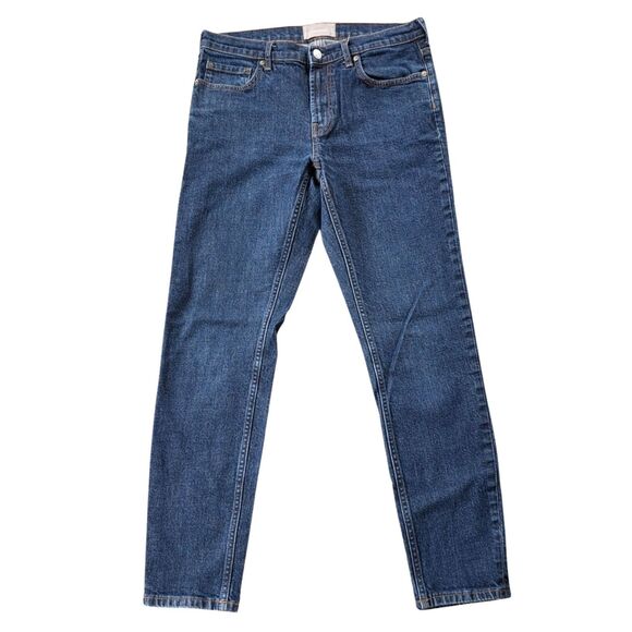 Everlane Denim - Everlane Skinny Mid Rise Denim Blue Jeans Women's 30 Tall Y2K Western